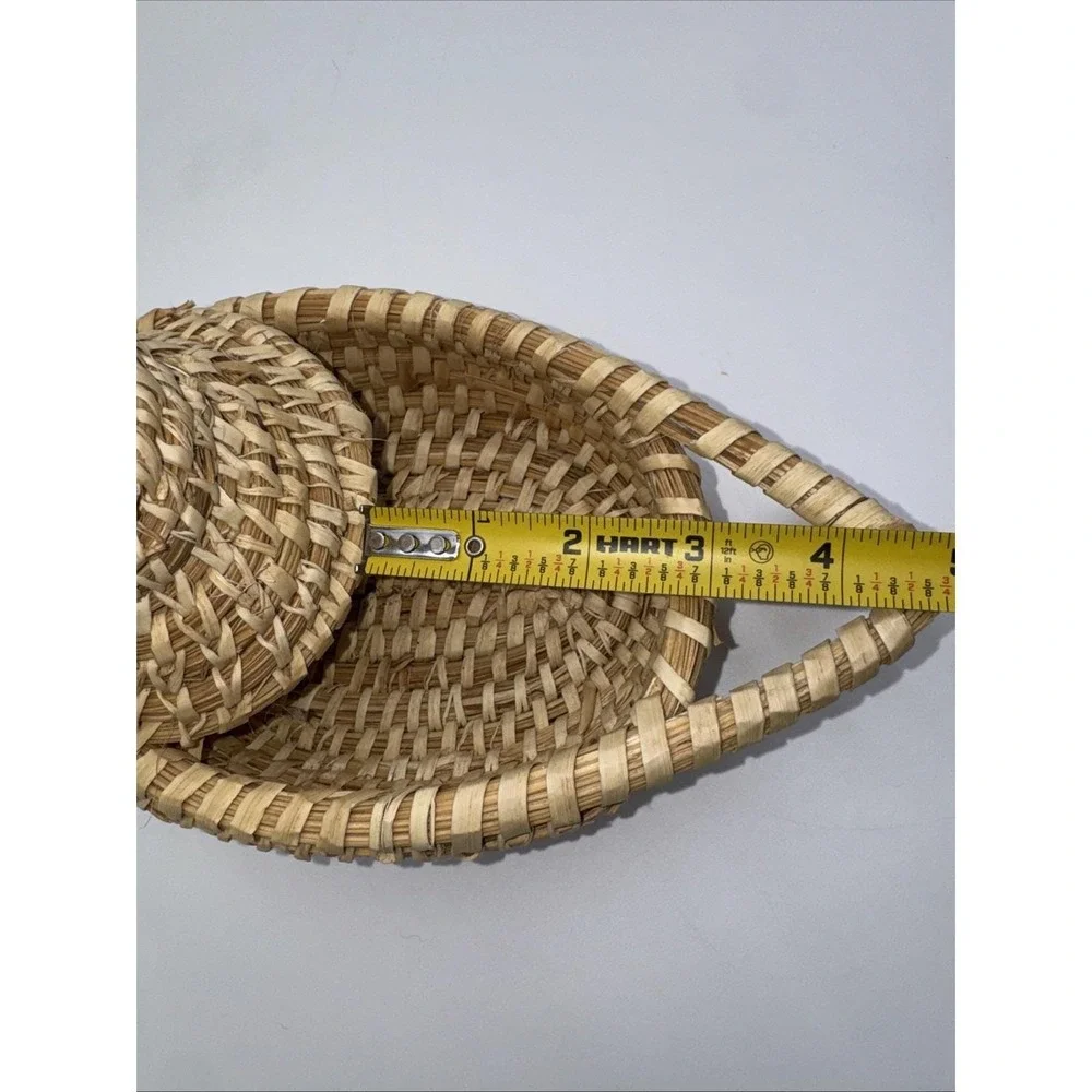 New With Tag Tohono O'odham Papago Authentic Indian Handmade Duck Basket Arizona